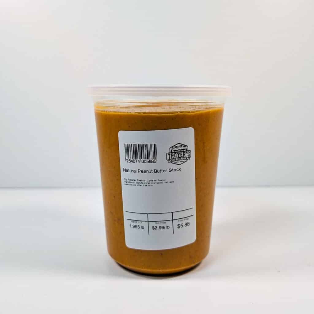 Fresh Ground Peanut Butter - Troyer's Mountain View Country Market