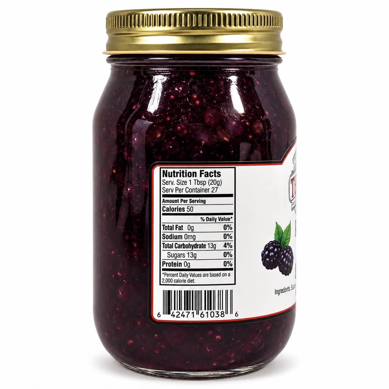 Troyer's Homestyle Blackberry Jam - Image 2