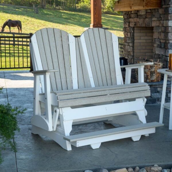 Balcony Rocking Bench 4' Adirondack Balcony Glider Bench - Troyer's Mountain View Country Market